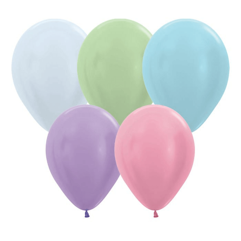Pearl Assortment Latex Balloon 100ct, 5"