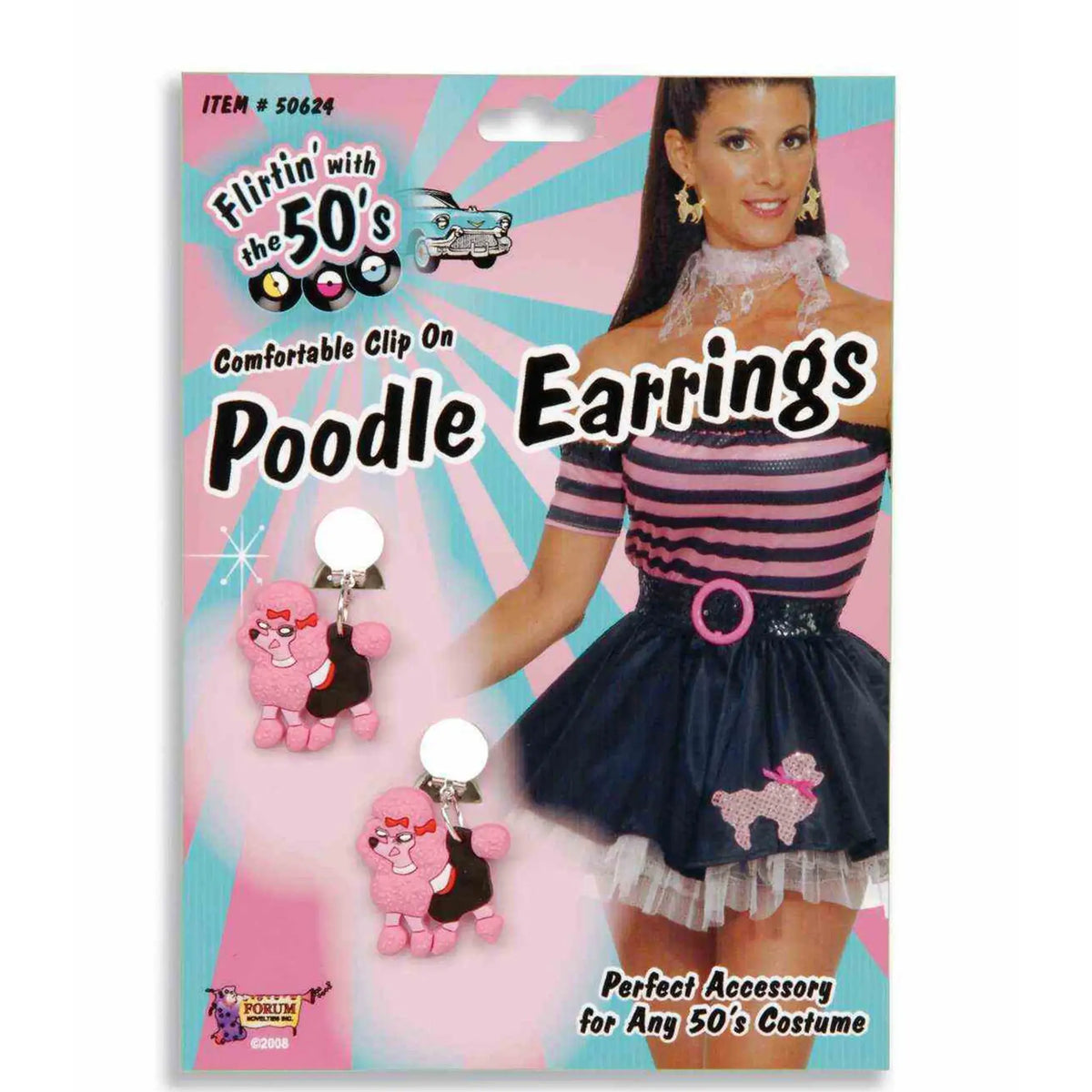 Pink Poodle Earrings