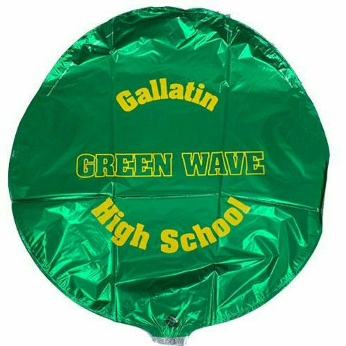 Pioneer Balloon BALLOONS I003 Gallatin High School Green Wave 18&quot; Mylar Balloon