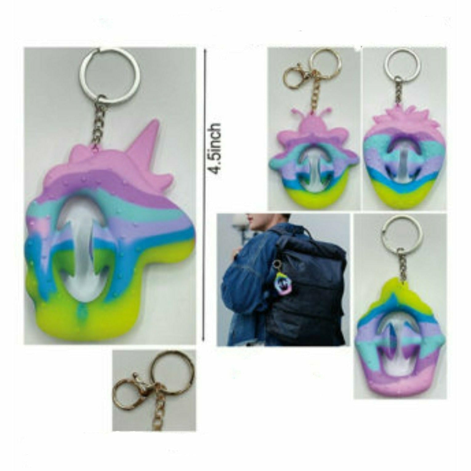 Puka Creations TOYS Jumbo Snap Fidget Backpack Key Chain