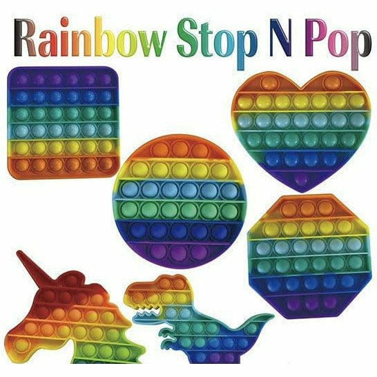 Puka Creations TOYS Stop N Pop Rainbow Colored Toy