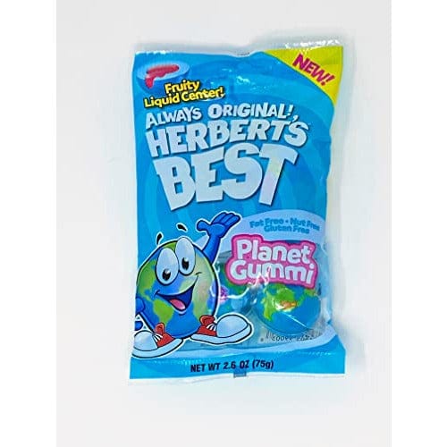 Redstone Foods Inc CANDY Always Original Herbert's Best Planet Gummi | Planet Gummi Candy with Fruity Liquid Center | Fat Free Gluten Free Nut Free