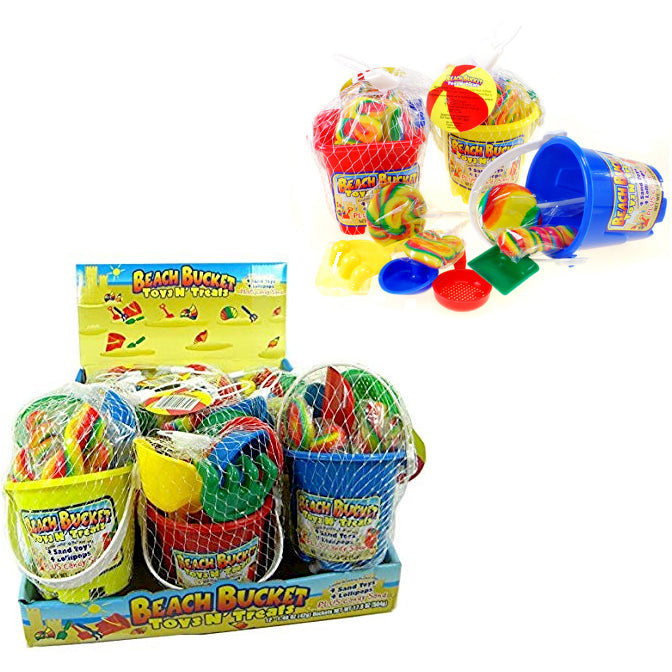 Redstone Foods Inc CANDY BEACH BUCKET TOYS N TREATS