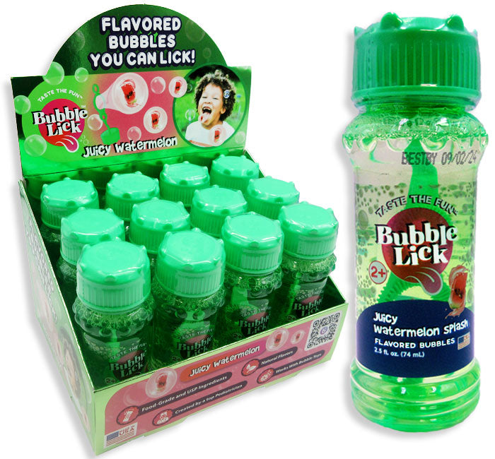 Redstone Foods Inc CANDY BUBBLE LICK FLAVORED BUBBLES - WATERMELON