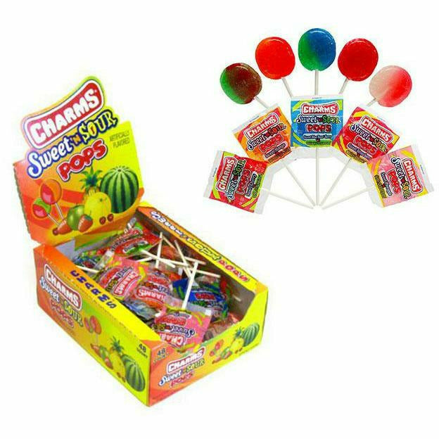 Redstone Foods Inc CANDY CHARMS POPS - SWEET &amp; SOUR