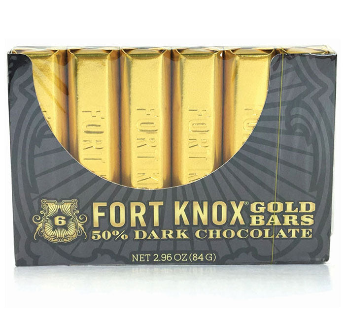 Redstone Foods Inc CANDY FORT KNOX MINI GOLD BAR DARK CHOCOLATE