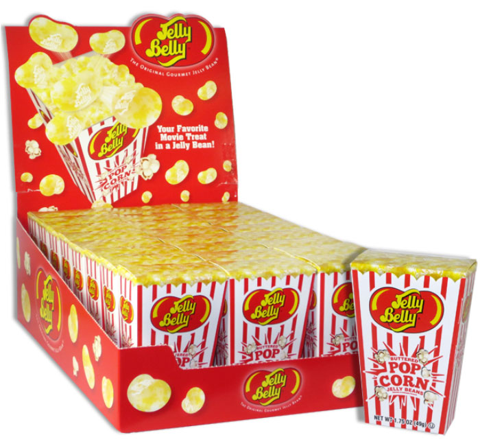 Redstone Foods Inc CANDY JELLY BELLY FLIP TOP BOX - BUTTERED POPCORN