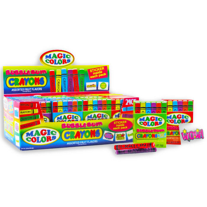 Redstone Foods Inc CANDY MAGIC COLORS BUBBLE GUM CRAYONS