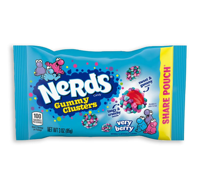Redstone Foods Inc CANDY NERDS GUMMY CLUSTERS VERY BERRY SHARE SIZE