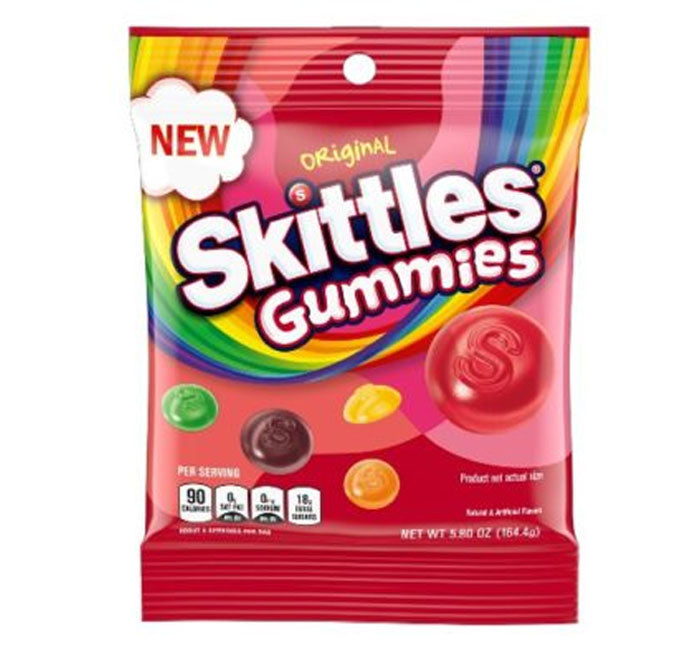 Redstone Foods Inc CANDY ORIGINAL SKITTLES GUMMIES PEG BAG