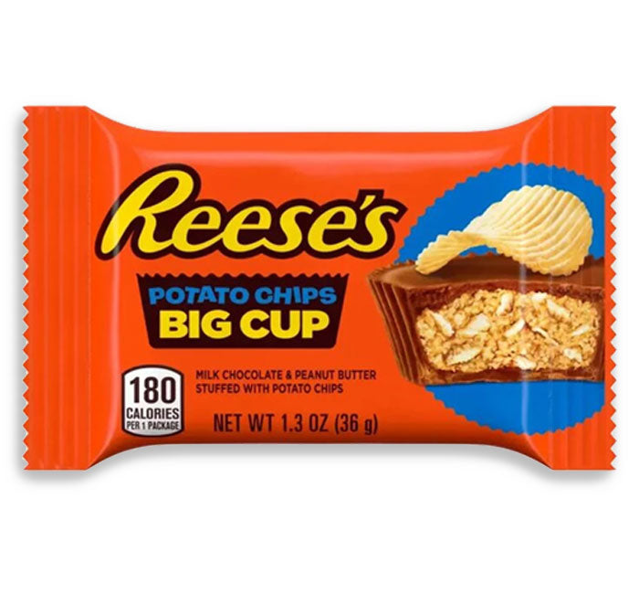 Redstone Foods Inc CANDY REESE&#39;S BIG CUP SINGLES - WITH POTATO CHIPS