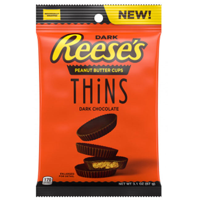 Redstone Foods Inc CANDY REESES BAG - PEANUT BUTTER CUP THINS - DARK