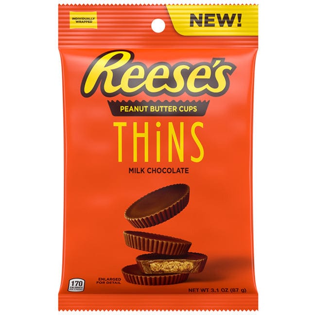 Redstone Foods Inc CANDY REESES BAG - PEANUT BUTTER CUP THINS - MILK