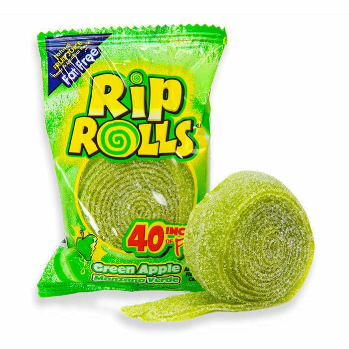 Redstone Foods Inc CANDY Rip Rolls - Green Apple