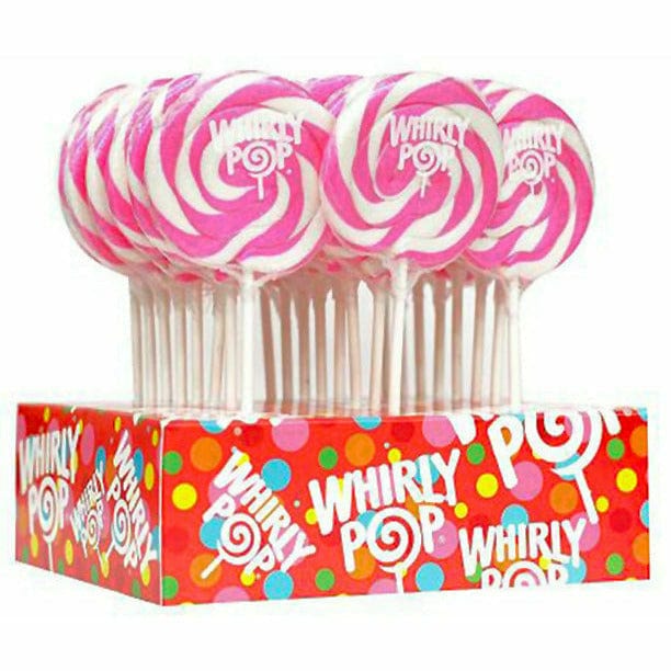 Redstone Foods Inc CANDY Whirly Pops - Pink and White