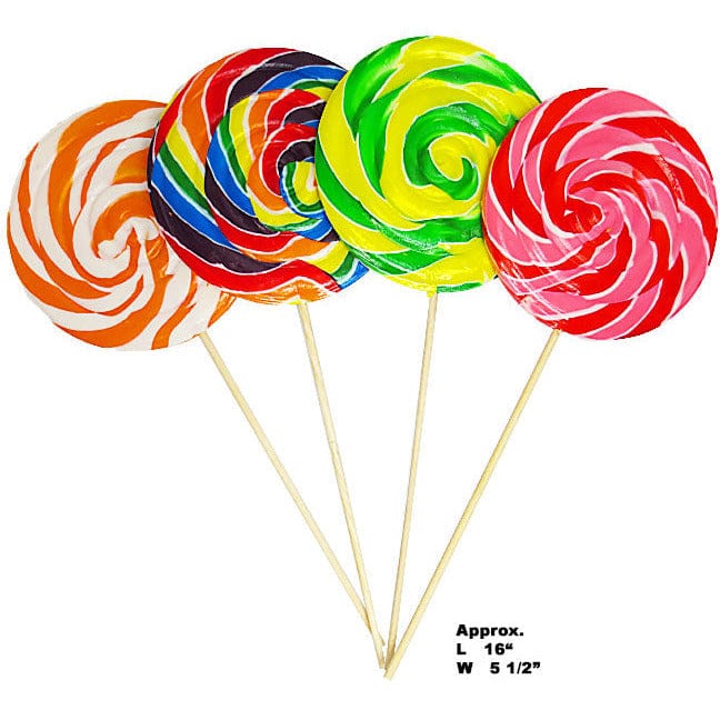 Melville Candy Hard Candy Fall Red & Green Apple Lollipops - 24