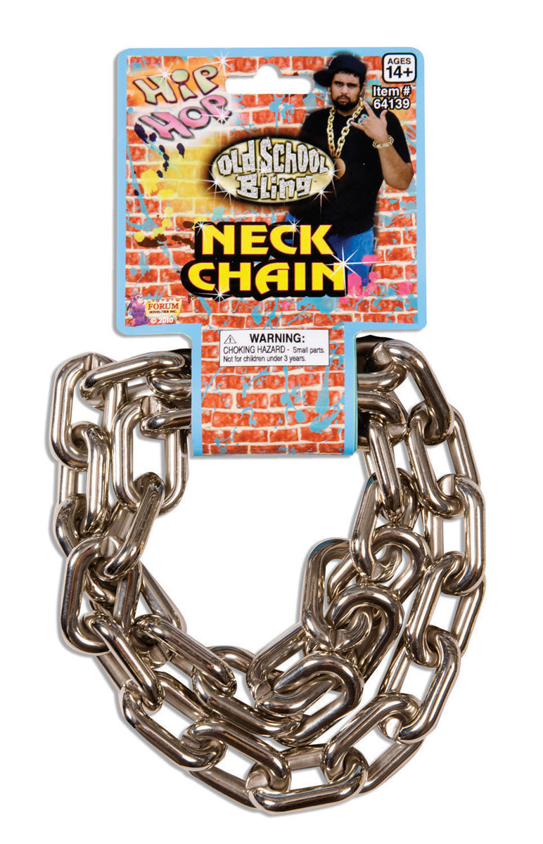 Rubie's COSTUMES: ACCESSORIES 80’S BIG LINKS NECK CHAIN-SILV