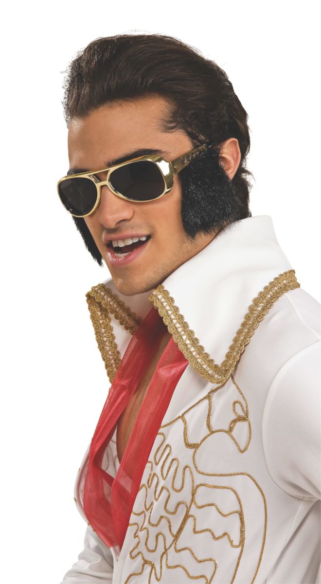 Rubie's COSTUMES: ACCESSORIES Adult Elvis Presley Glasses with Sideburns