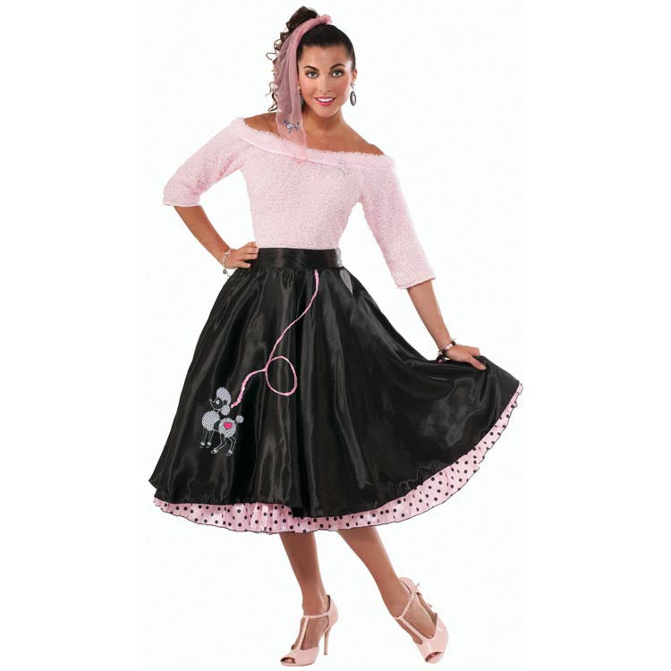 Rubie&#39;s Costumes COSTUMES: ACCESSORIES 50’s Poodle Skirt – Black