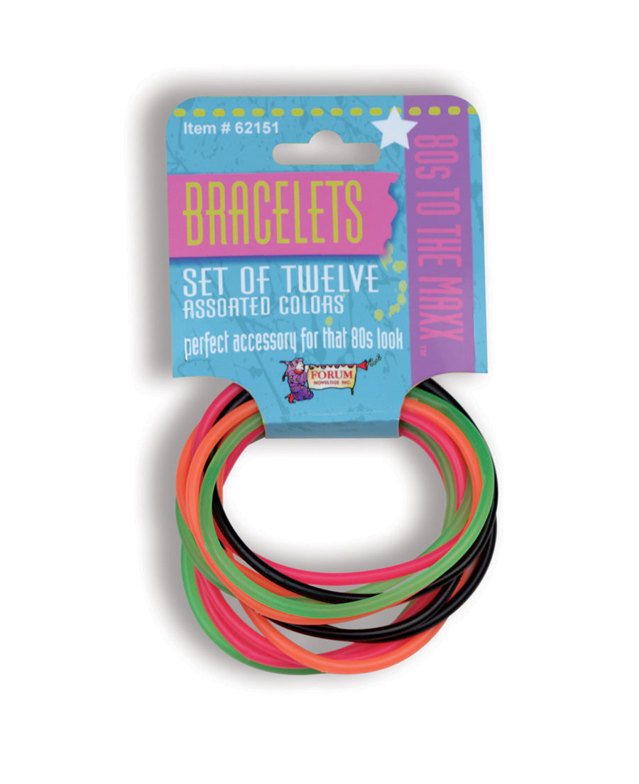 Rubie&#39;s Costumes COSTUMES: ACCESSORIES 80’S 12 PIECE BRACELET SET