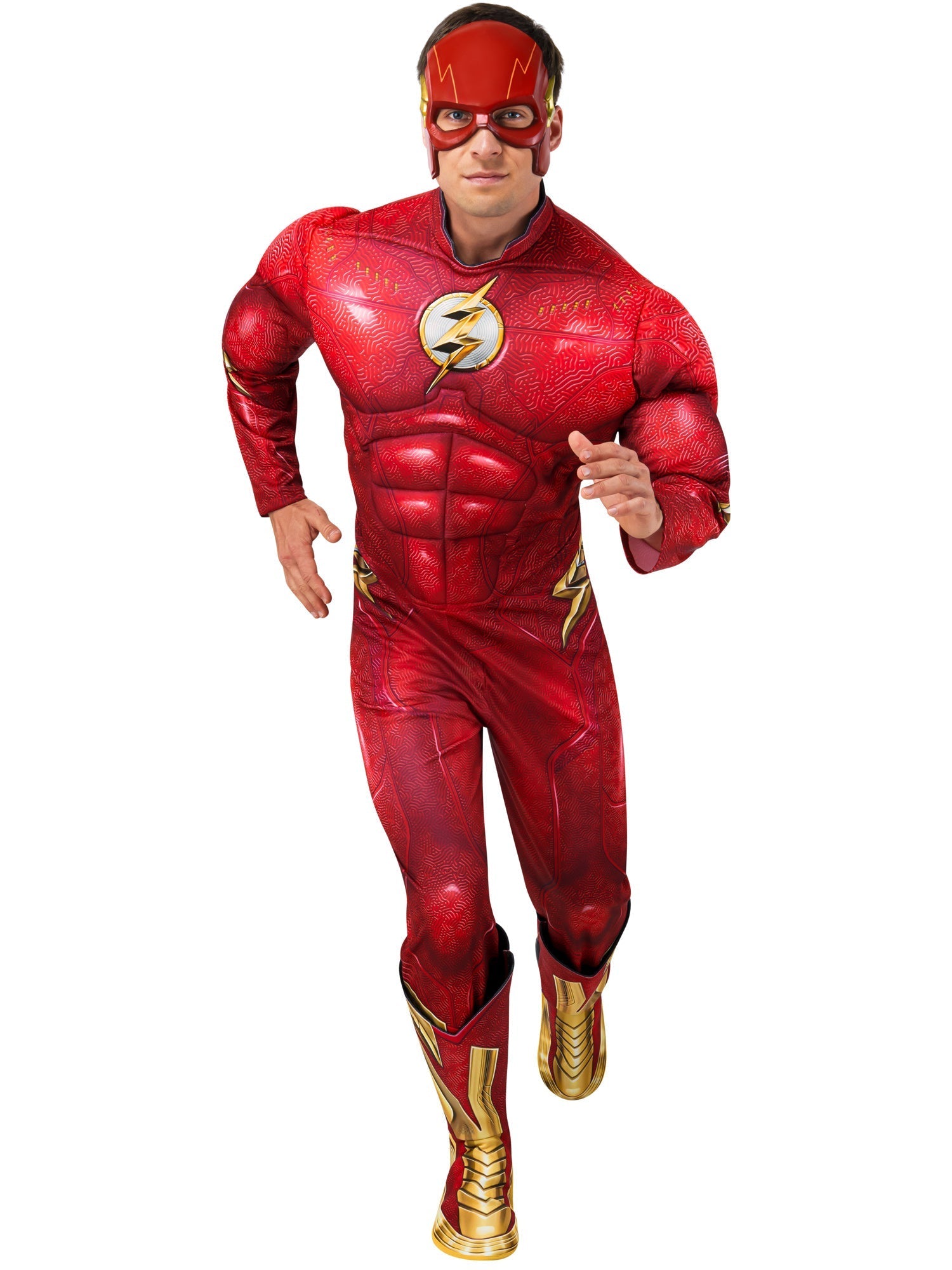 Rubie's Costumes COSTUMES Small Flash Deluxe Adult Costume