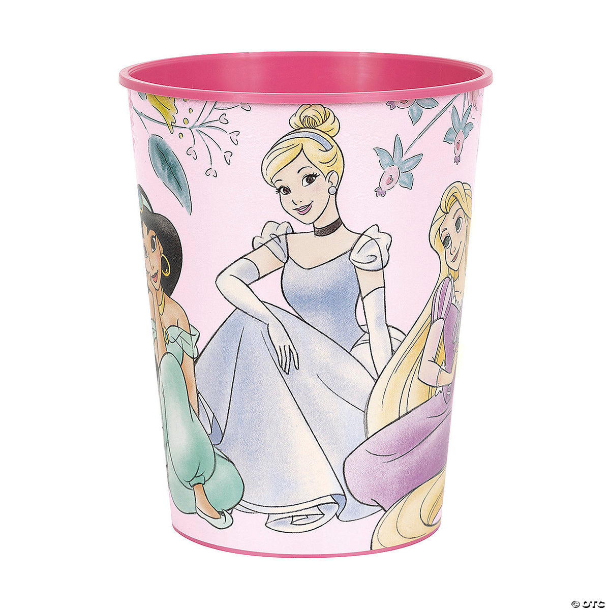 Floral Disney Princess Party Reusable Plastic Favor Tumbler