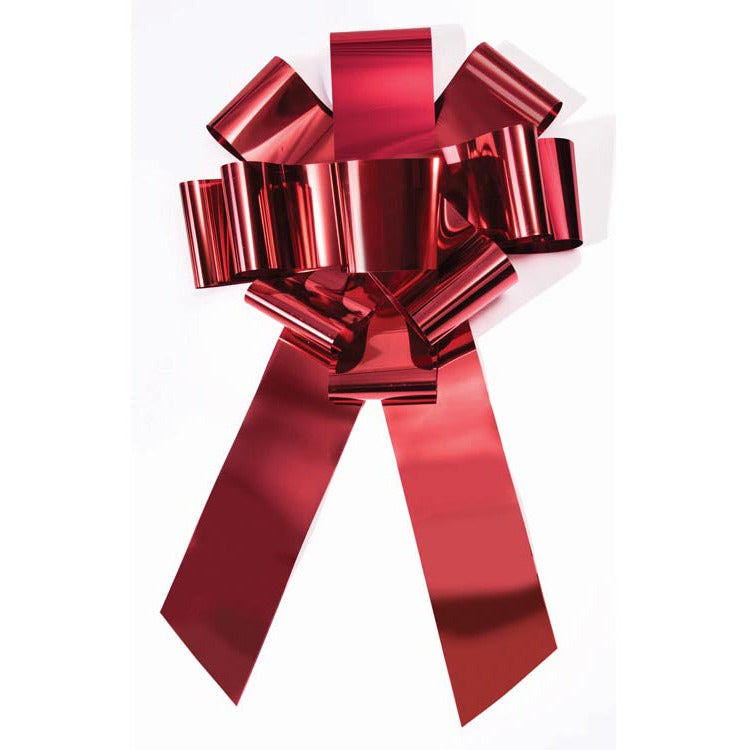 Rubies 25″ Car Bow – Red Metallic