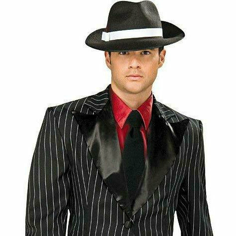 Rubies COSTUMES: ACCESSORIES Gangster Shirt Front Red Poly Satin Faux Shirt with Attached Black Tie