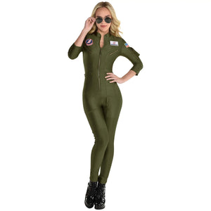 Rubies COSTUMES Large (10-12) Womens Adult Top Gun Maverick Flight Suit Costume