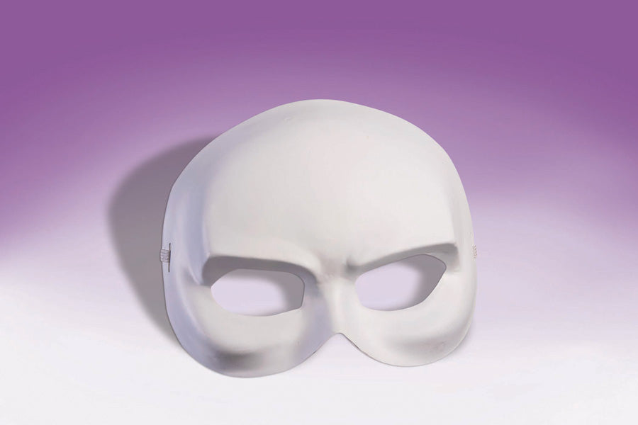 Rubies COSTUMES: MASKS HALF MASK – WHITE BLANK