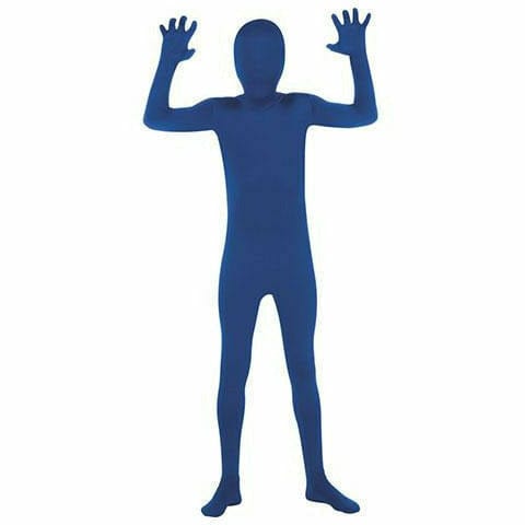 Rubies COSTUMES Medium fits height 3'11" - 4'5" Blue 2nd Skin Suit Kids