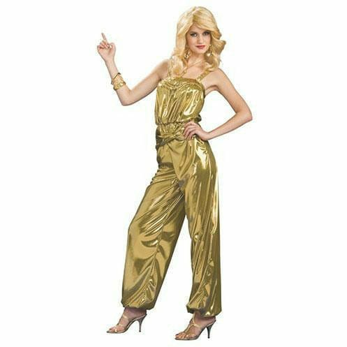 Rubies COSTUMES Standard Fits up to dress size 12 Womens Solid Gold Diva Costume