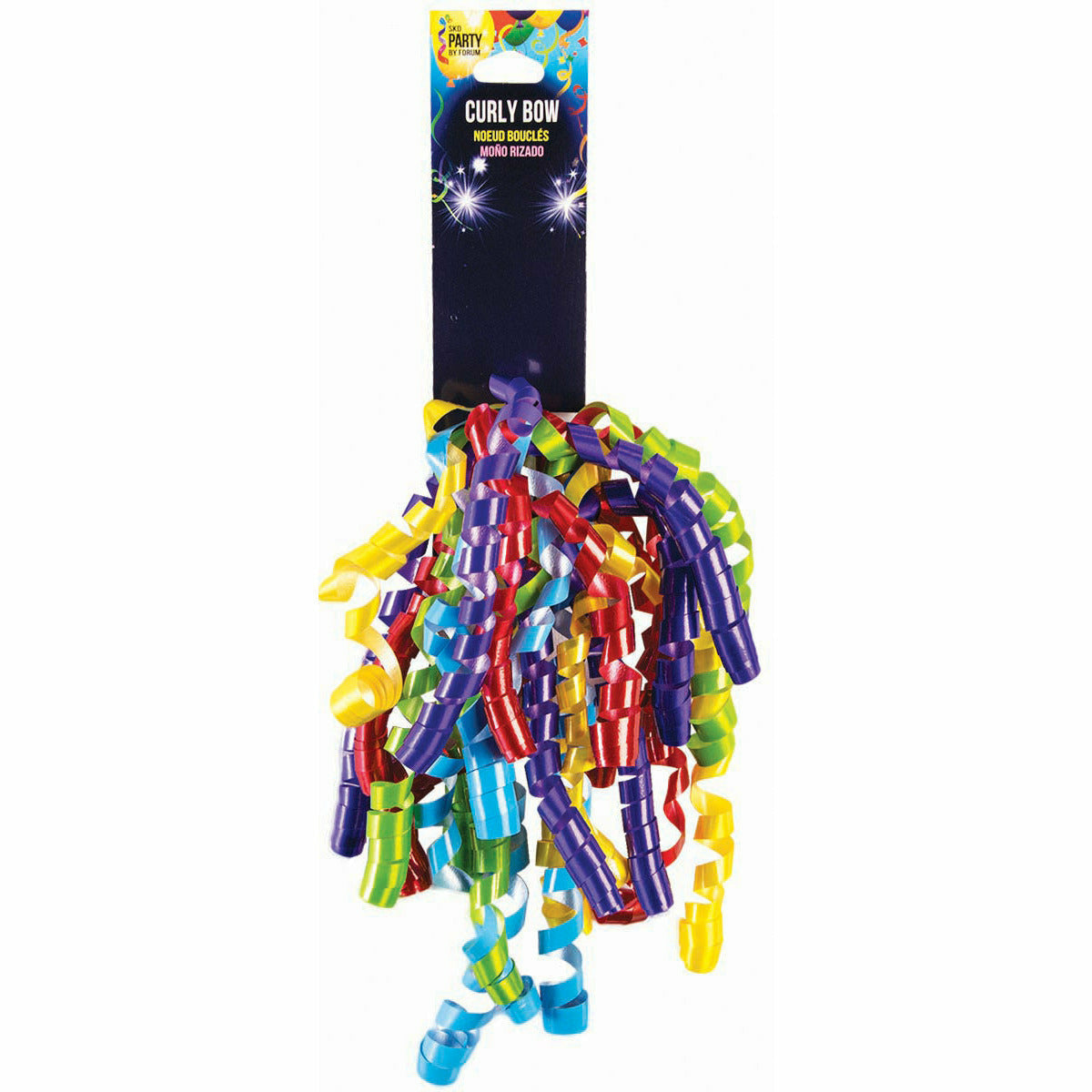 Rubies DECORATIONS MULTI COLOR LACQUER CURLY BOW