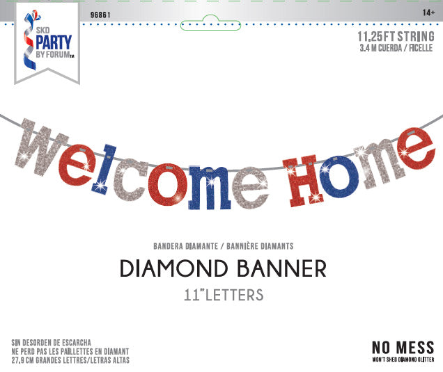 Rubies DECORATIONS Welcome Home Diamond Banner