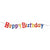 Rubies Happy Birthday banner - multicolored - diamond