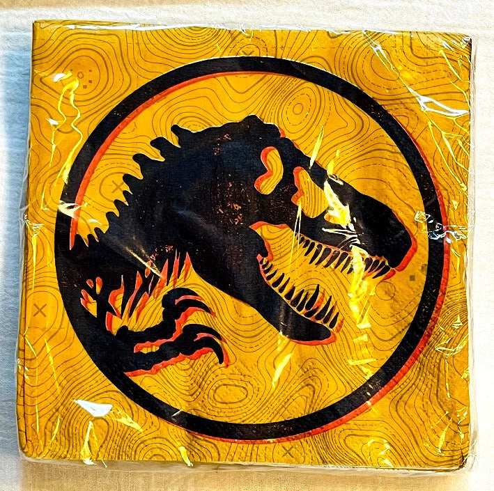 Jurassic World 6.5" x 6.5" Paper 2-Ply Napkin 16-Pack by Unique - New