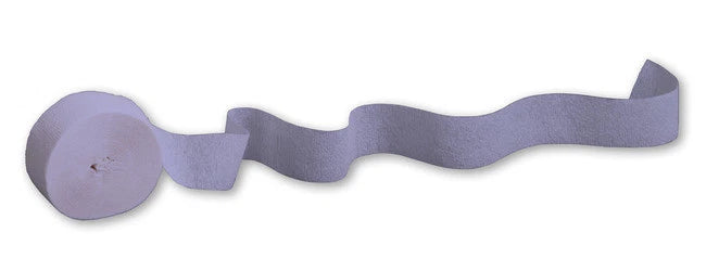 Lavender Purple Crepe Paper Party Streamers - 81 ft. x 1.75 in.