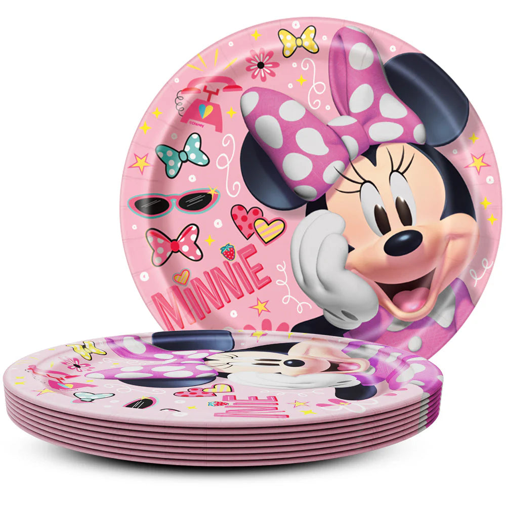 Disney Iconic Minnie Mouse Round Dinner Plates