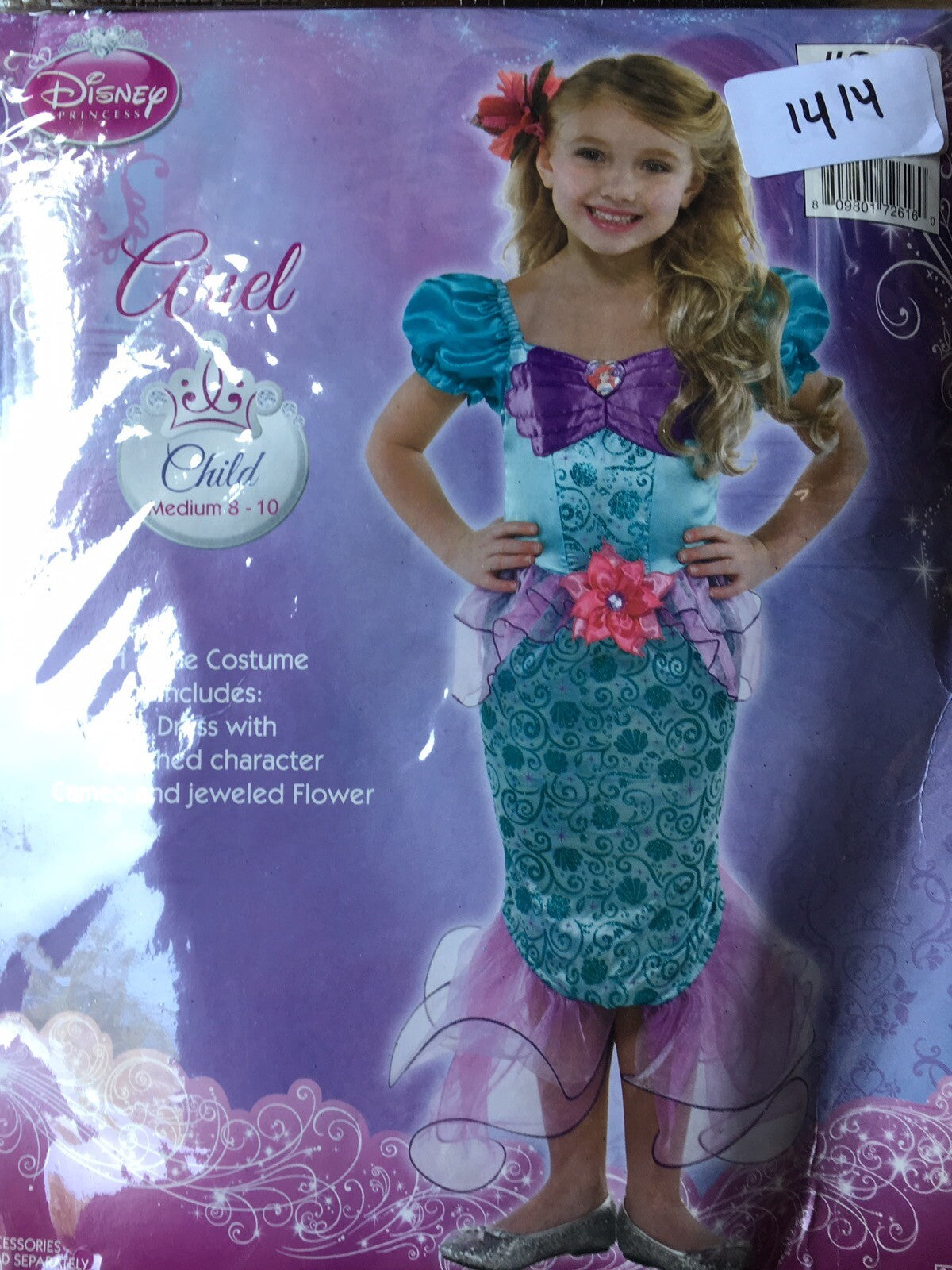 Disney Princess Ariel 1 Piece Child's Costume