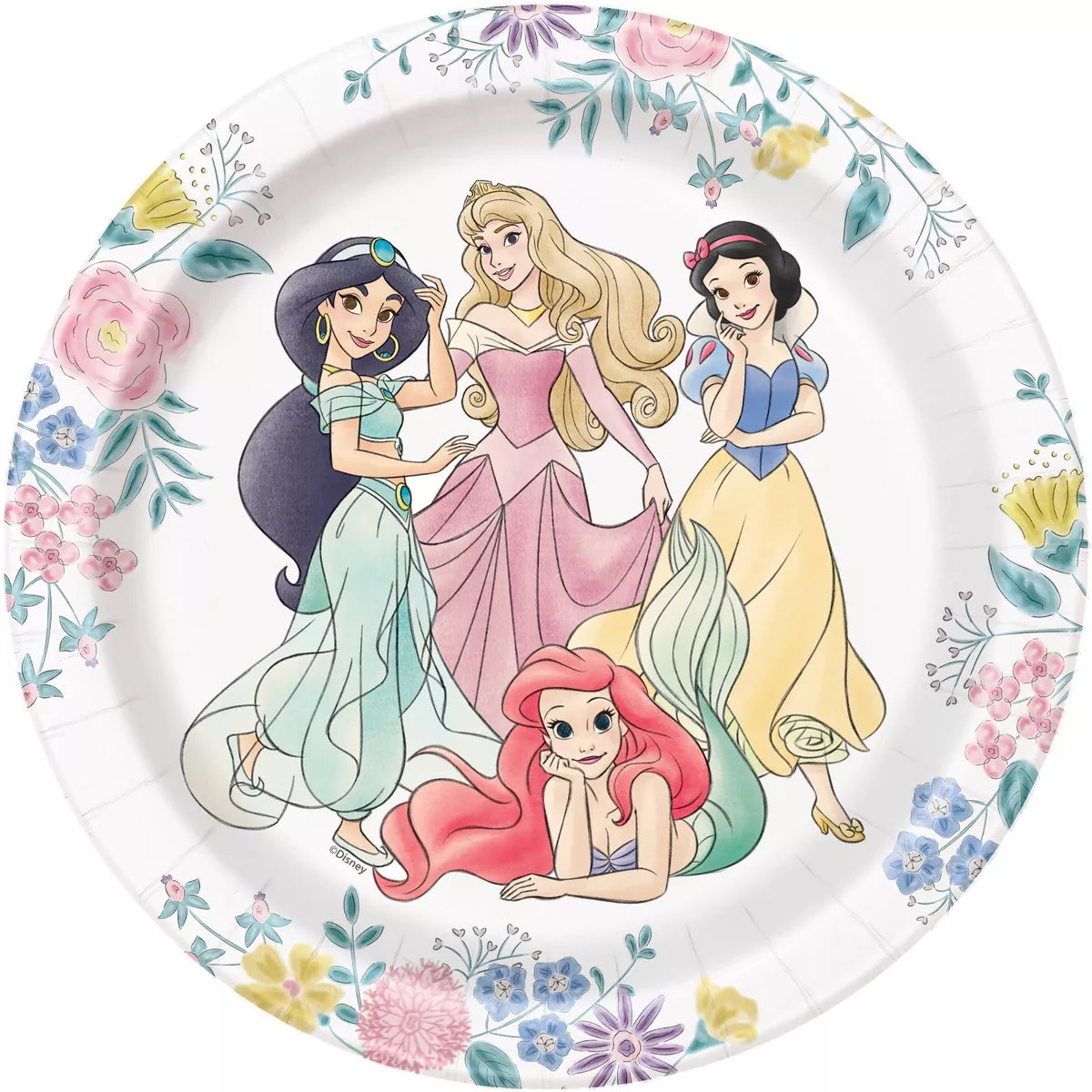 Disney Princess 7" 8ct Paper Party Snack Plates