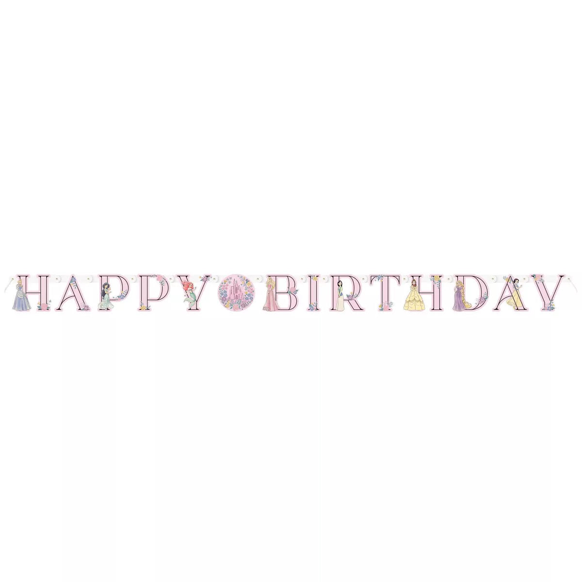 Disney Princess Happy Birthday Banner