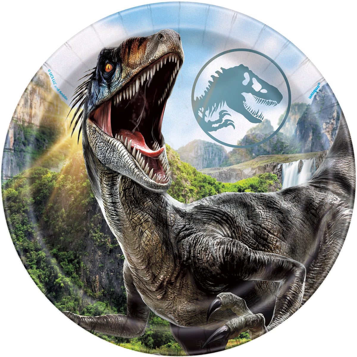 Jurassic World 4 Paper Plates 7″ (8 count)