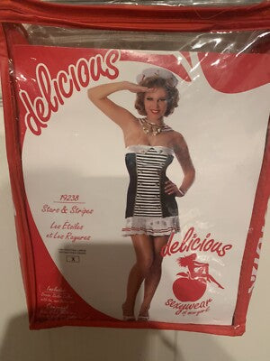 New Delicious Sexy Sailor Stars & Stripes Costume