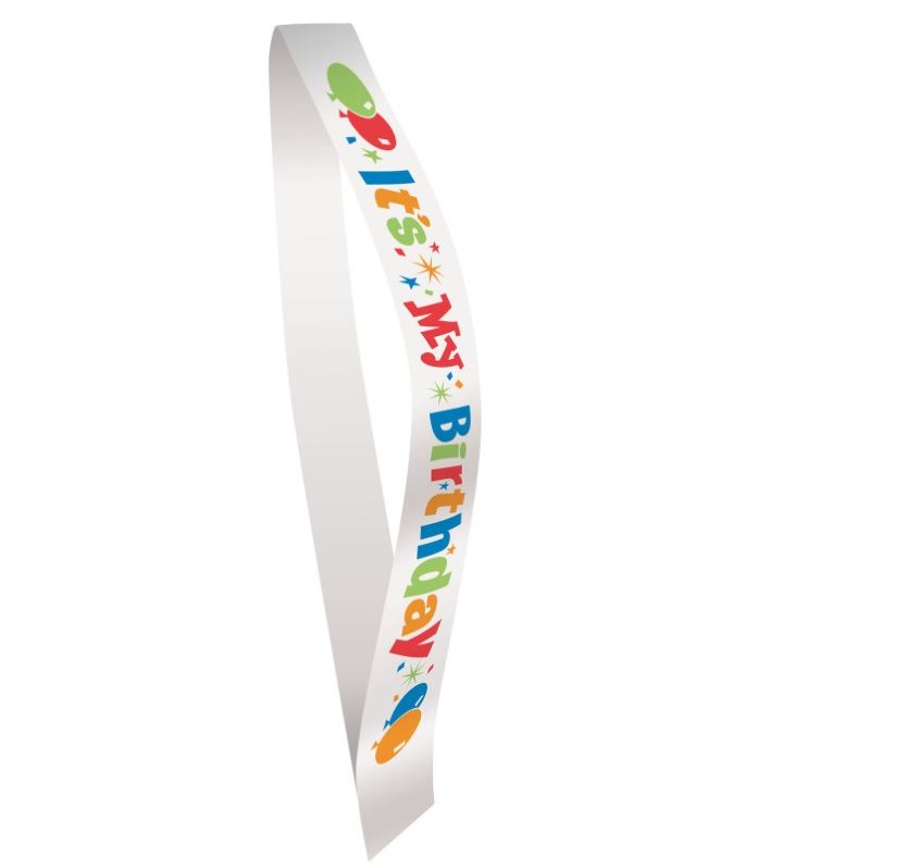 It's My Birthday Satin Sash