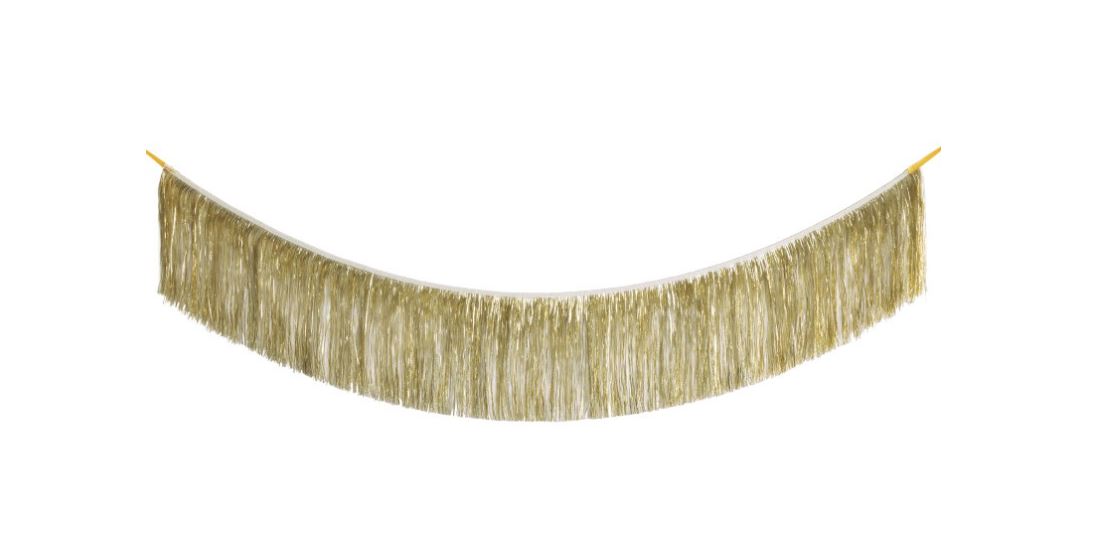 Gold Foil Fringe Garland  6 ft