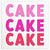 Slant Collections BOUTIQUE Beverage Napkin - Cake Cake Cake
