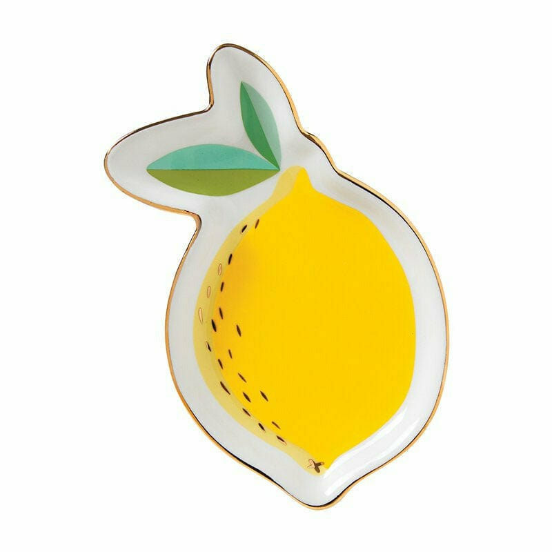 Slant Collections BOUTIQUE Ceramic Lemon Shaped Trinket Tray