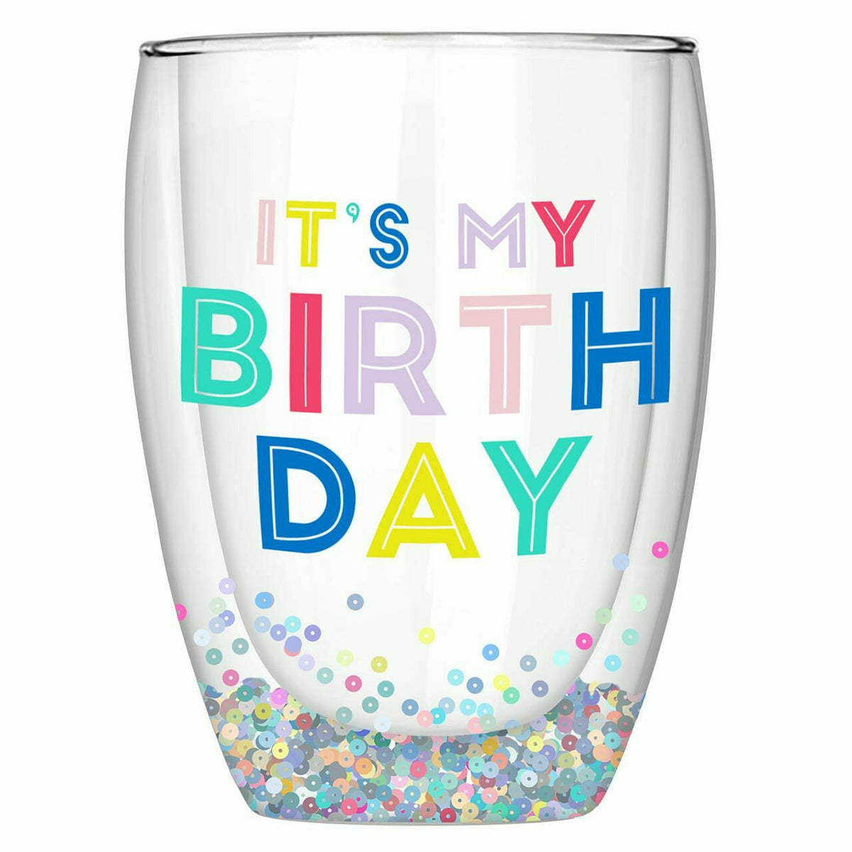 Slant Collections BOUTIQUE Double-Wall Glass - It&#39;s My Birthday 10 oz.