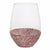Slant Collections BOUTIQUE Jumbo Stemless Wine Glass - Sprinkle Dip - 30 oz.