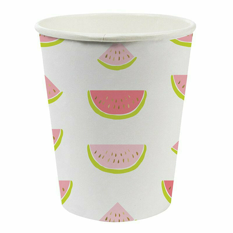 Slant Collections BOUTIQUE Paper Cups - Watermelon - 8 Count